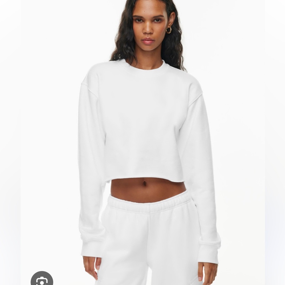 TNA cozyfleece cropped crewneck